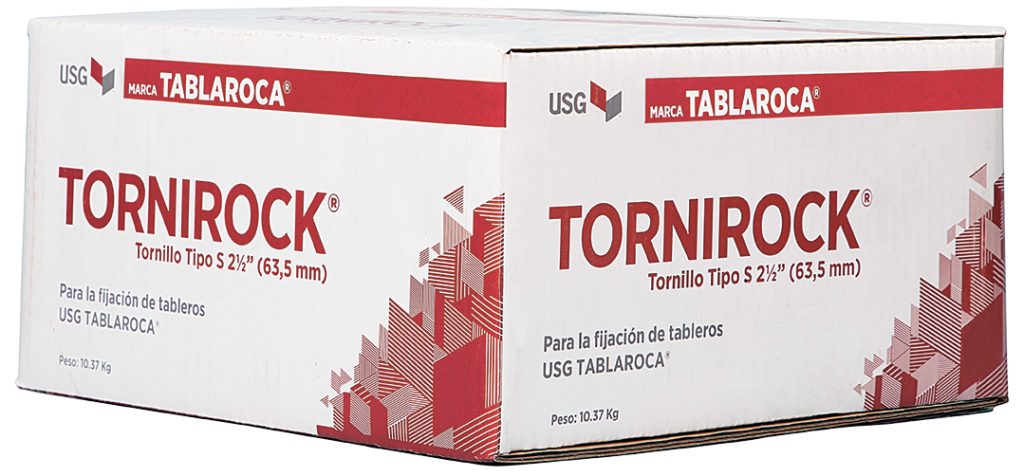 Para armazones metálicos en aplicaciones de paneles de yeso Especial para fijar láminas de yeso a metales calibre 26. Su acabado de fosfato y punta fina permiten rasgar la lámina de forma adecuada.
-El tornillo tipo S-2 de 12.7 mm (1/2 pulgada) tiene 63.5 mm (2.5 pulgada) de largo y se usa en aplicaciones de paneles de yeso de capa triple.